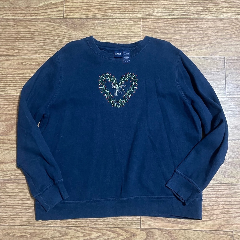 Vintage Christmas Sweatshirt Large
